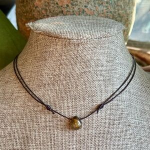 Tiger’s Eye Drop Choker